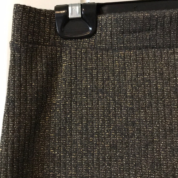 SWEET CLAIRE SPARKLING BROWN/GOLD PENCIL SKIRT - Picture 2 of 3